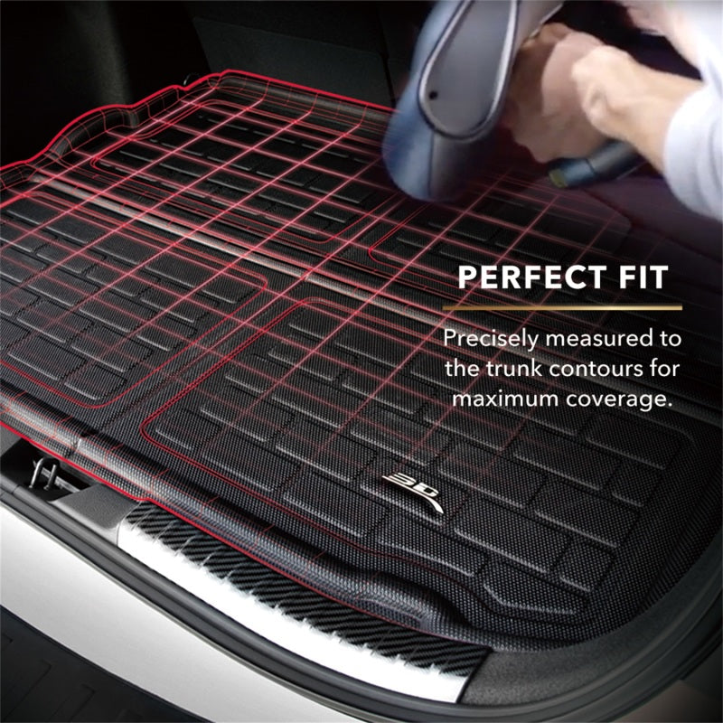 3D MAXpider 08-11 Subaru Impreza Sedan / 08-14 Impreza WRX Sedan Kagu Cross Fold Cargo Liner - Black