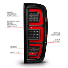 Load image into Gallery viewer, ANZO 19-23 GMC Sierra 1500/2500HD/3500HD Black Replacement Full LED Bar Tail Light