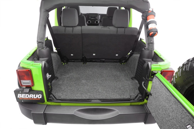 BedRug 07-10 Jeep JK Unlimited 4Dr Rear 5pc Cargo Kit (Incl Tailgate & Tub Liner)