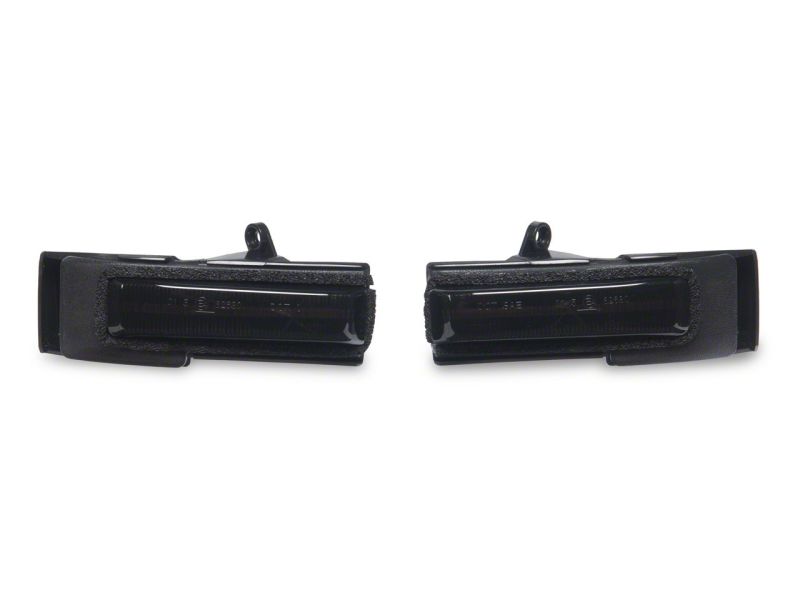 Isolated view of Raxiom's LED mirror mounted turn signals for the 15-20 Ford F-150, emphasizing sleek design.