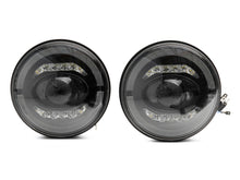 Load image into Gallery viewer, Raxiom 07-18 Jeep Wrangler JK Axial Series LED Headlights- Black Housing (Clear Lens)