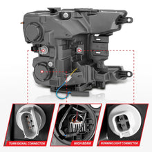 Load image into Gallery viewer, ANZO 18-20 Ford F-150 Full Led Projector Smoke Bar Style Headlights Black Amber