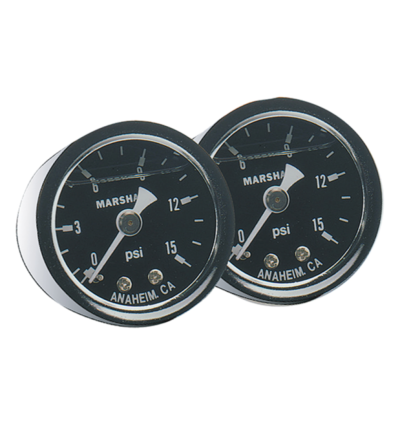 Fragola Fuel Pressure Gauge 0-15 PSI Dry