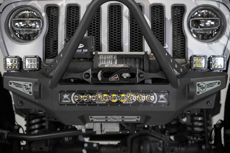 Addictive Desert Designs 1-5/16in Winch Fairlead Plate w/ Recessed Round End Hook - Black-Winch Accessories-San Diego Overlanding-Addictive Desert Designs