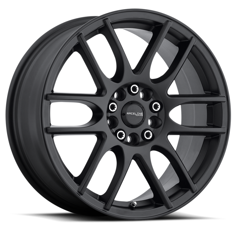 Raceline 141B Mystique 16x7in / 5x108/5x114.3 BP / 40mm Offset / 72.62mm Bore - Satin Black Wheel