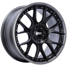 Load image into Gallery viewer, BBS CH-RII 22x10.5 5x112 ET18 / 66.5 CB Satin Black Center Platinum Lip SS Rim Protector Wheel