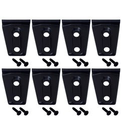 Kentrol 07-18 Jeep Wrangler JK Door Hinge Overlays 8 Pieces 4 Door - Textured Black