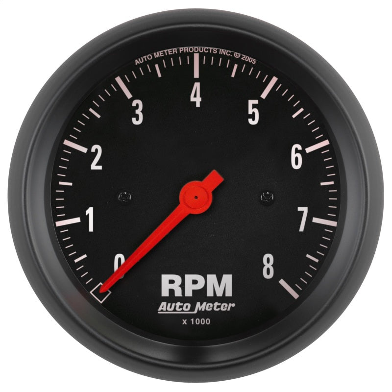 Autometer Z Series 85mm Electronic 8000 rpm Tachometer Gauge