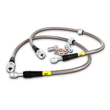 Load image into Gallery viewer, StopTech BMW Stainless Steel Front Brake Lines (For Various BBK Kits)