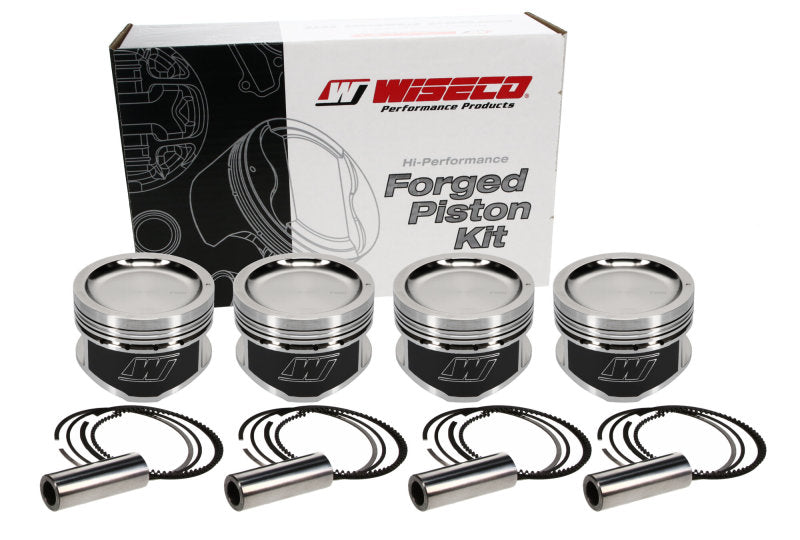 Wiseco 95-98 Nissan 240SX KA24 4V Dished 9:1 CR 90.50MM Piston Kit *Special Order*