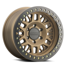 Load image into Gallery viewer, Raceline RT951B Ryno 17x9in/5x127 BP/-12mm Offset/83.82mm Bore - Bronze &amp; Black Ring Beadlock Wheel