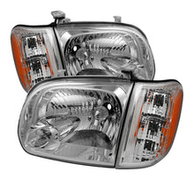 Load image into Gallery viewer, xTune Toyota Tundra Double Cab 05-06 OEM Style Headlights &amp; Corner Lights Chrome HD-JH-TTUN05-AM-C