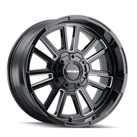 Mayhem 8115 Apollo 20x10 / 8x170 BP / -19mm Offset / 125.2mm Hub Black w/ Milled Spokes Wheel