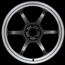 Load image into Gallery viewer, Close-up of the Advan R6 20x9 +42mm 5-114.3 Machining &amp; Racing Hyper Black Wheel, showcasing its sleek design and hyper black finish.