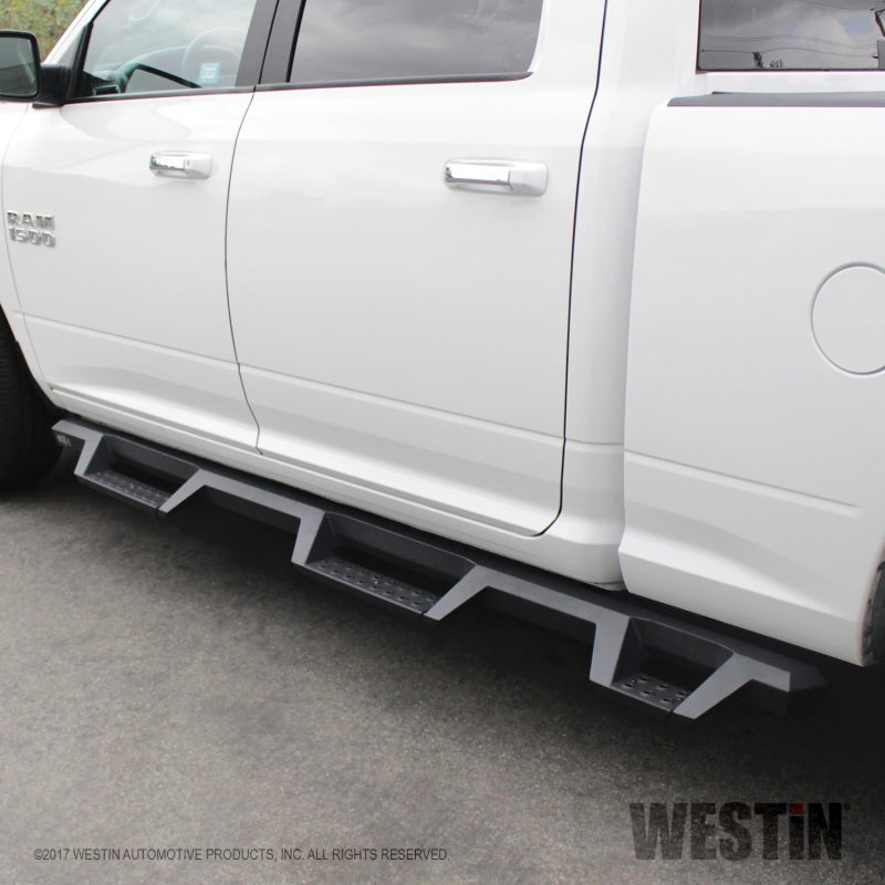 Westin 10-18 Dodge Ram Crew Cab 5ft & 6ft Bed HDX Drop Wheel-To-Wheel Nerf Step Bars - Text. Blk