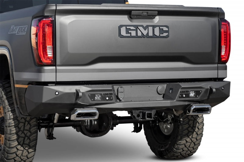 Addictive Desert Designs 19-20 GM 1500 Stealth Fighter Rr Bumper w/ Backup Sensor Cutouts-Bumpers - Steel-San Diego Overlanding-Addictive Desert Designs