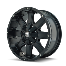 Load image into Gallery viewer, Mayhem 8030 Chaos 18x9 / 5x127 BP / 18mm Offset / 87mm Hub Matte Black Wheel