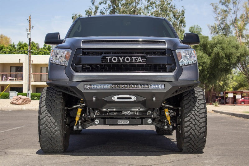 Addictive Desert Designs 2014+ Toyota Tundra Stealth Fighter Front Bumper w/Winch Mount & Sensors-Bumpers - Steel-San Diego Overlanding-Addictive Desert Designs