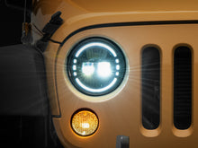 Load image into Gallery viewer, Raxiom 97-18 Jeep Wrangler TJ/JK Axial 7-Inch LED Headlights w/ DRL- Black Housing (Clear Lens)