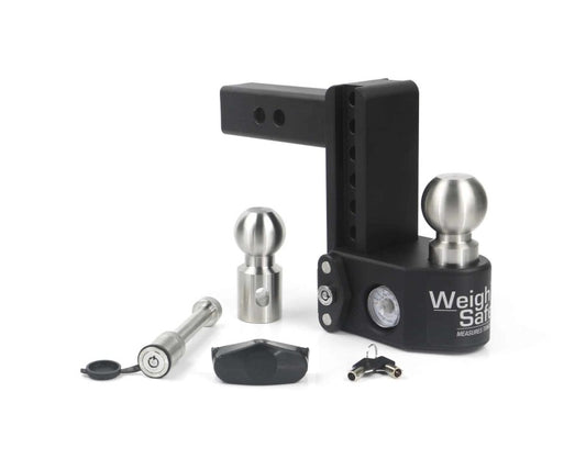Weigh Safe 6in Drop Hitch w/Built-in Scale & 2in Shank (10K/15K GTWR) w/WS05 - Steel