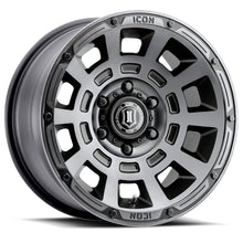 Load image into Gallery viewer, ICON Thrust 17x8.5 5x150 25mm Offset 5.75in BS Smoked Satin Black Tint Wheel