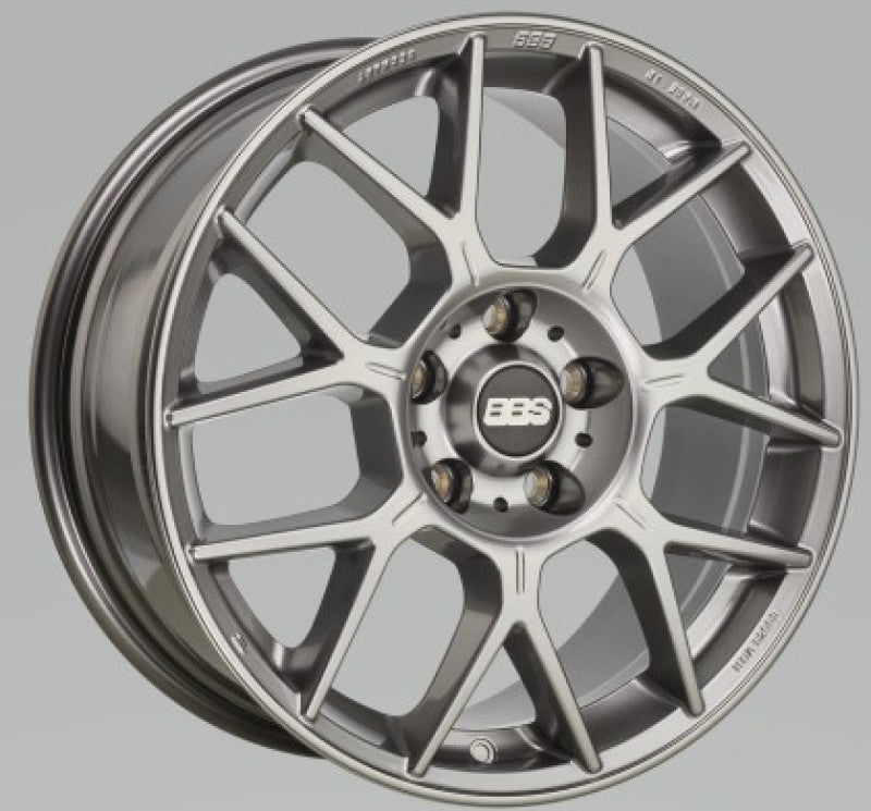 BBS XR 18x8 5x112 28mm Offset 82mm Bore PFS/Clip Req Gloss Platinum Wheel