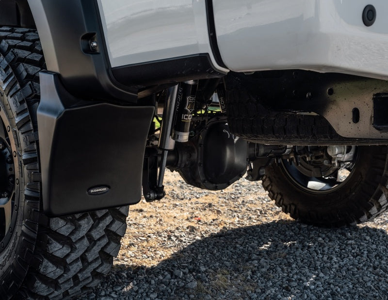 Bushwacker 15-20 Ford F-150 Trail Armor Rear Mud Flaps (Fits Pocket Style Flares)