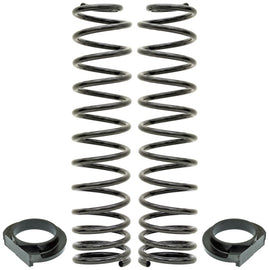 RockJock JL Front Coil Springs 4in Lift w/ Urethane Isolators Pair