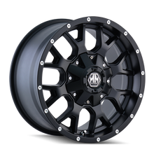 Load image into Gallery viewer, Mayhem 8015 Warrior 17x9 / 6x135 BP / -12mm Offset / 106mm Hub Matte Black Wheel