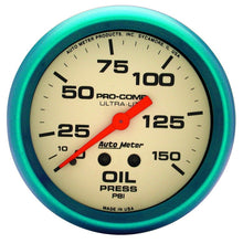 Load image into Gallery viewer, Autometer Ultra-Nite 66.7mm 0-150 PSI Mechanical Oil Pressure Gauge