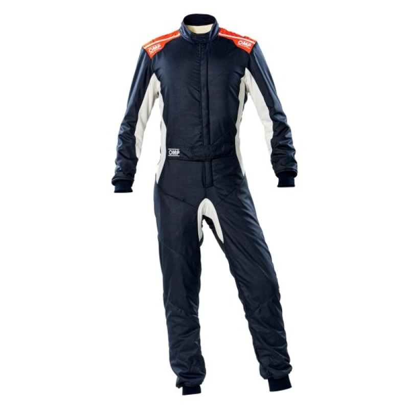 OMP One-S Overall Navy Blue/F Orange - Size 64 (Fia 8856-2018)