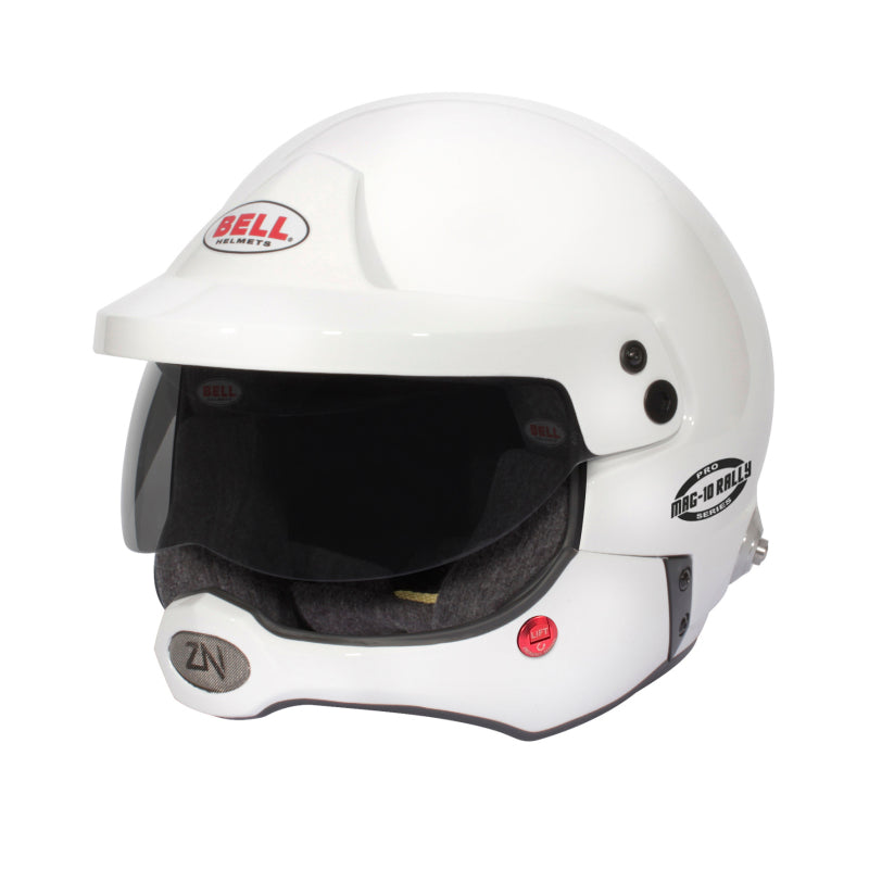 Bell Mag-10 Rally Pro (HANS) 58 (7 1/4) FIA8859/SA2020 - Size 58 (White)