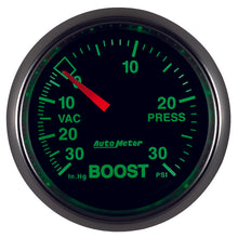 Load image into Gallery viewer, Autometer GS 52mm 30 In Hg.-Vac/30 PSI Mechanical Vacuum/Boost Gauge