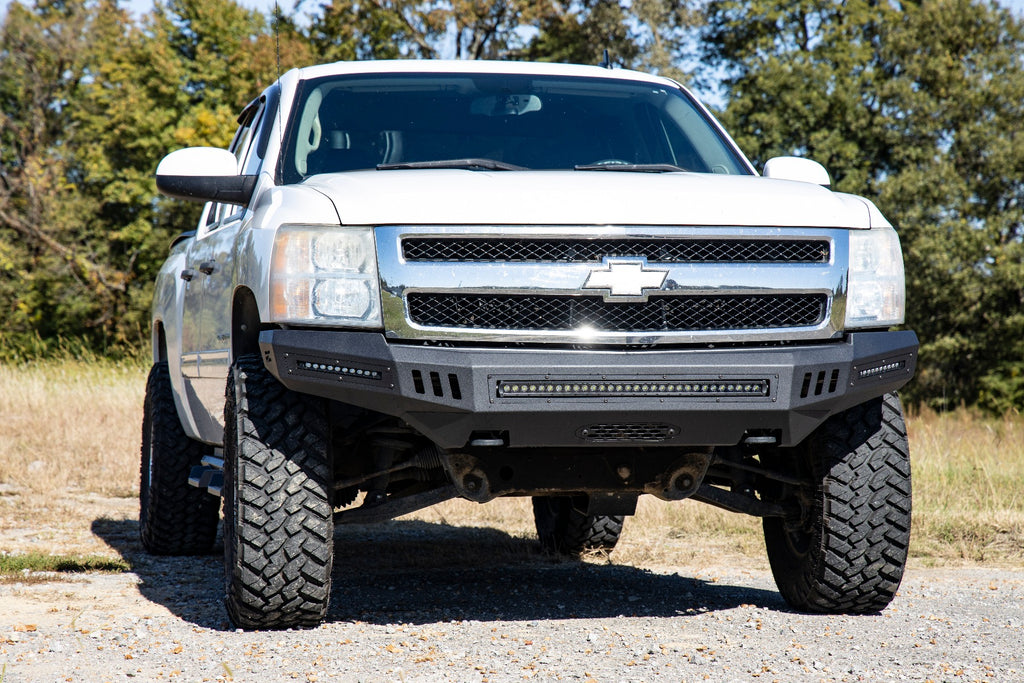 Front High Clearance Bumper | BLK LEDs | Chevy Silverado 1500 2WD/4WD (07-13)