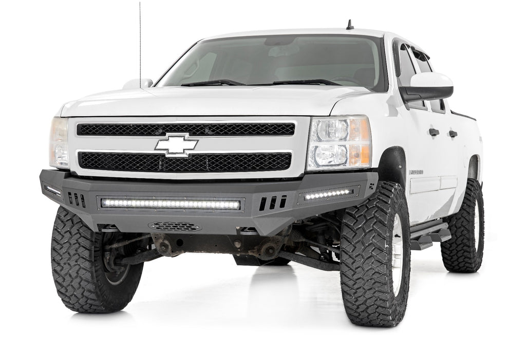 Front High Clearance Bumper | BLK LEDs | Chevy Silverado 1500 2WD/4WD (07-13)